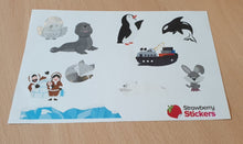 Load image into Gallery viewer, Artic Friends - Kids Sticker Sheet