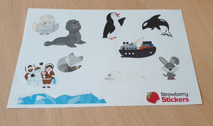 Artic Friends - Kids Sticker Sheet