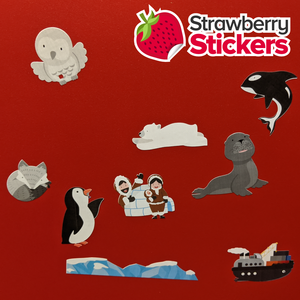Artic Friends - Kids Sticker Sheet
